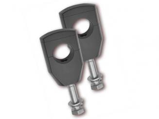 Alu-Riser mit Teilegutachten, schwarz, 40 mm, 1 1/4 Zoll, 32mm Klemmfläche,12mm Verschraubung 