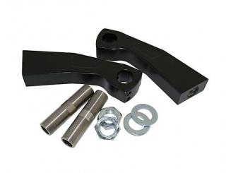 Pullback Riser mit Kabelinnenführung, mit Teilegutachten Höhe 15cm, schwarz-pulverbeschichtet