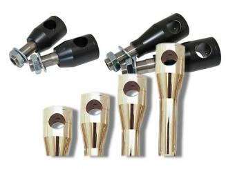 Big Bone Riser mit Kabelinnenführung , mit Teilegutachten 40mm schwarz-pulverbeschichtet