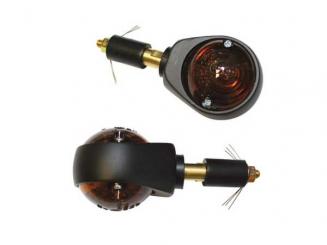 Lenkerendenblinker OCHSENAUGE DARK, E-geprüft 