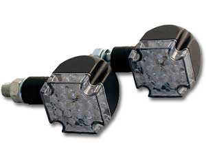 LED-Blinker Cross, E-geprüft schwarz