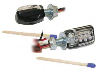 LED-Blinker PICCO, E-geprüft verchromt