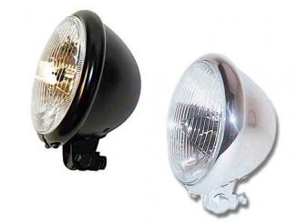 Scheinwerfer Bates-Style 5 3/4 Zoll, E-geprüft verchromt