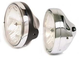 Scheinwerfer LTD 7 Zoll, E-geprüft schwarz, Klarglas