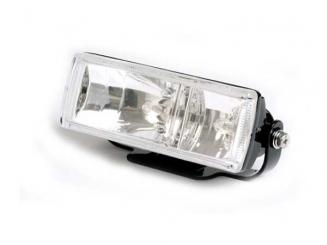 Rechteck-Fern- und Nebelscheinwerfer Glas klar, schwarz, E-geprüft 