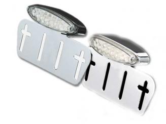 LED Rücklicht OVAL, mit Kennzeichenhalter, E-geprüft 