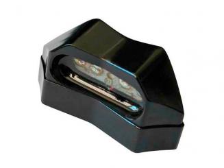 LED-Nummerschildbeleuchtung ALU schwarz, E-geprüft 
