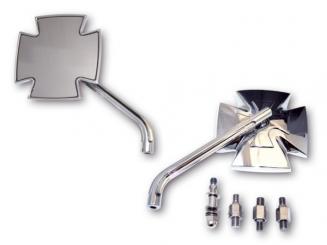 Spiegel IRON-CROSS, E-geprüft verchromte Oberfläche