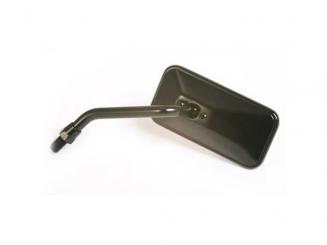 Spiegel RECTANGLE schwarz matt, 12cm Arm, Spiegel links