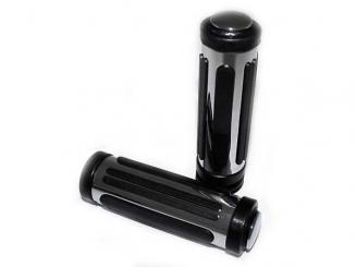 Griffe Chrom Gummi mit entfernbaren Endkappen 