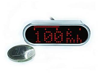 Motoscope Mini Multifunktionsanzeige Gehäuse Aluminium poliert, E-geprüft 