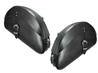 Satteltaschen Highway Star, schwarzes Leder 