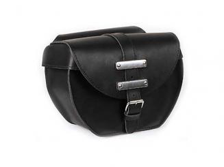 Satteltaschen Ohio I, schwarzes Leder 