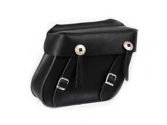 Satteltaschen Milwaukee I, schwarzes Leder 