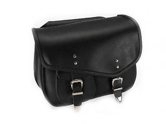 Satteltaschen Bosten, schwarzes Leder 