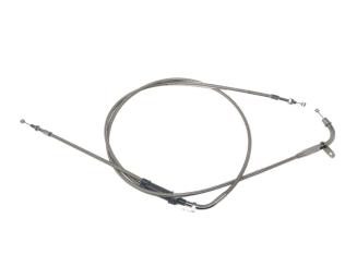 Gaszug Stahlflex mit Klemmblech für Suzuki VS 1400 Intruder in 150mm Überlänge 