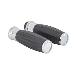 Griffe ANTIQUE verchromt 1 Zoll / 25,4mm, mit Gaszugaufnahme und abnehmbarer Endkappe 