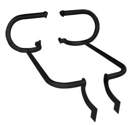 Motor-Schutzbügel SIDE BAR 32mm schwarz-glänzend für Indian CHIEF Modelle 