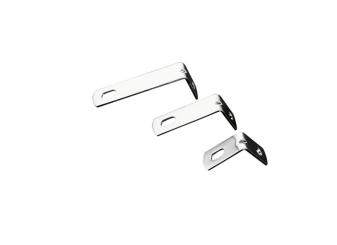 Auspuff-Halterung 90 Grad in 25 / 50mm Länge, verchromt 