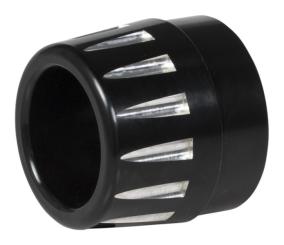 Endstück für Slip-On Auspuff RAGE, schwarz 