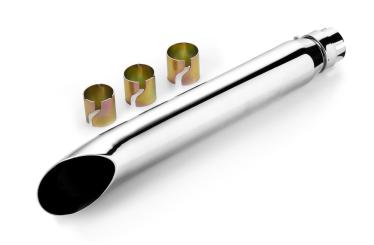 Slip-On Auspuff TURNOUT verchromt, 50 cm lang 