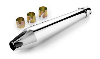 Slip-On Auspuff MEGAPHONE verchromt, 50 cm lang 