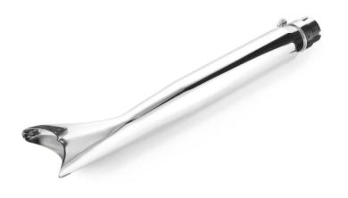 Slip-On Auspuff  FISHTAIL verchromt, 55 cm lang 