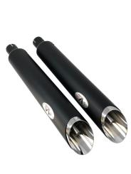 Slip-On Auspuff SLASH CUT schwarz für Indian Scout 2015-2019 mit EGBE 