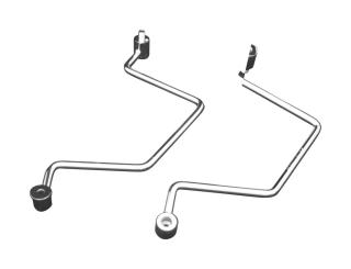 Satteltaschen-Halter für Yamaha  XV 750, XV  100 und XV 1100 Virago 