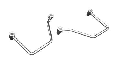 Satteltaschen-Halter für Yamaha XVS 1300 Midnight Star 