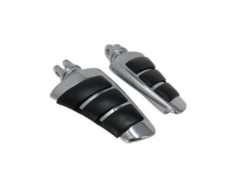 Fahrer-Fußrasten SMOOTH für Suzuki VZ 1600 Maurauder und Kawasaki VN Modelle 