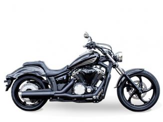 Slip On Auspuffanlage Desperado K mit Slash Cut für Yamaha XVS 1300 Custom, E-geprüft 