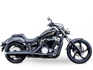 Slip On Auspuffanlage Desperado L, Slash-Cut für Yamaha XVS 1300 Custom, E-geprüft 