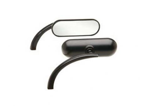 Schwarze Ness-Tech Micro Spiegel Mini Oval, rechts