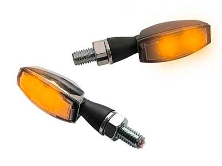 LED-Blinker BLAZE, E-geprüft schwarz, getöntes Glas