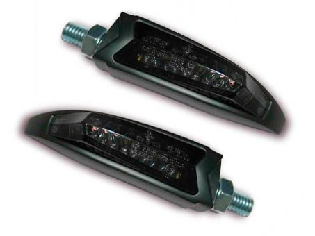 LED Rücklicht-Blinker ARC, E-geprüft schwarz, getöntes Glas