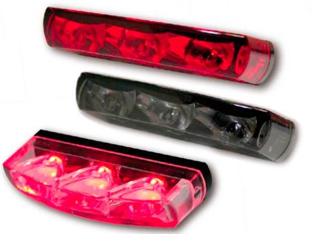 LED Rücklicht CRYSTAL, E-geprüft getöntes Glas