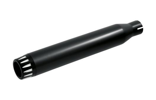 Slip-On Auspuff RAGE schwarz mit schwarzer Endkappe, 44 cm lang 
